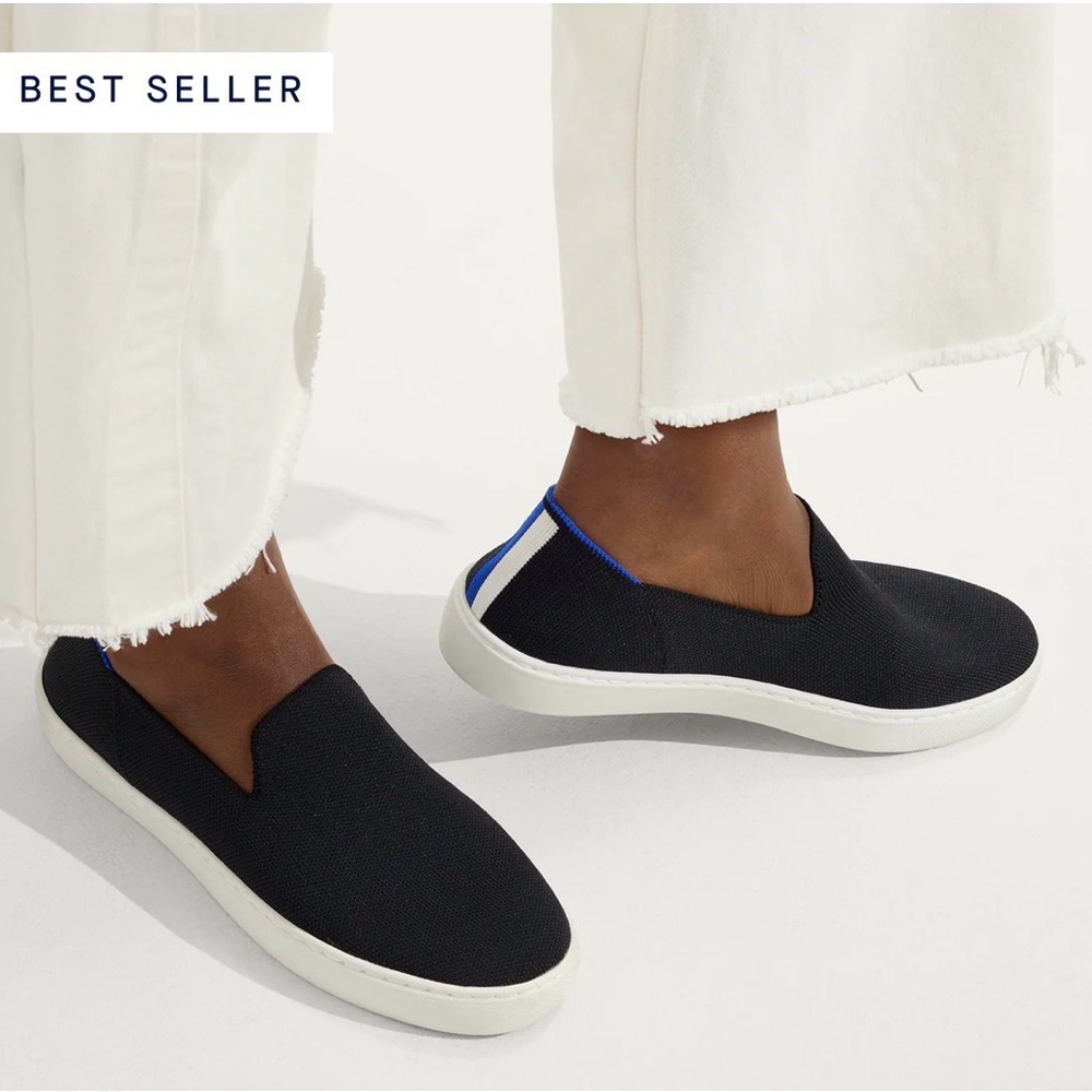 Rothy's The Original Slip On Sneaker in Black Solid, Size: 9.5 Women's / 8 Men's